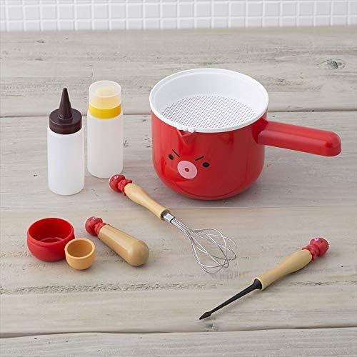 KAI Corporation Maido Hanpo Complete Kawaii Red Takoyaki Making Kit For Octopus Balls