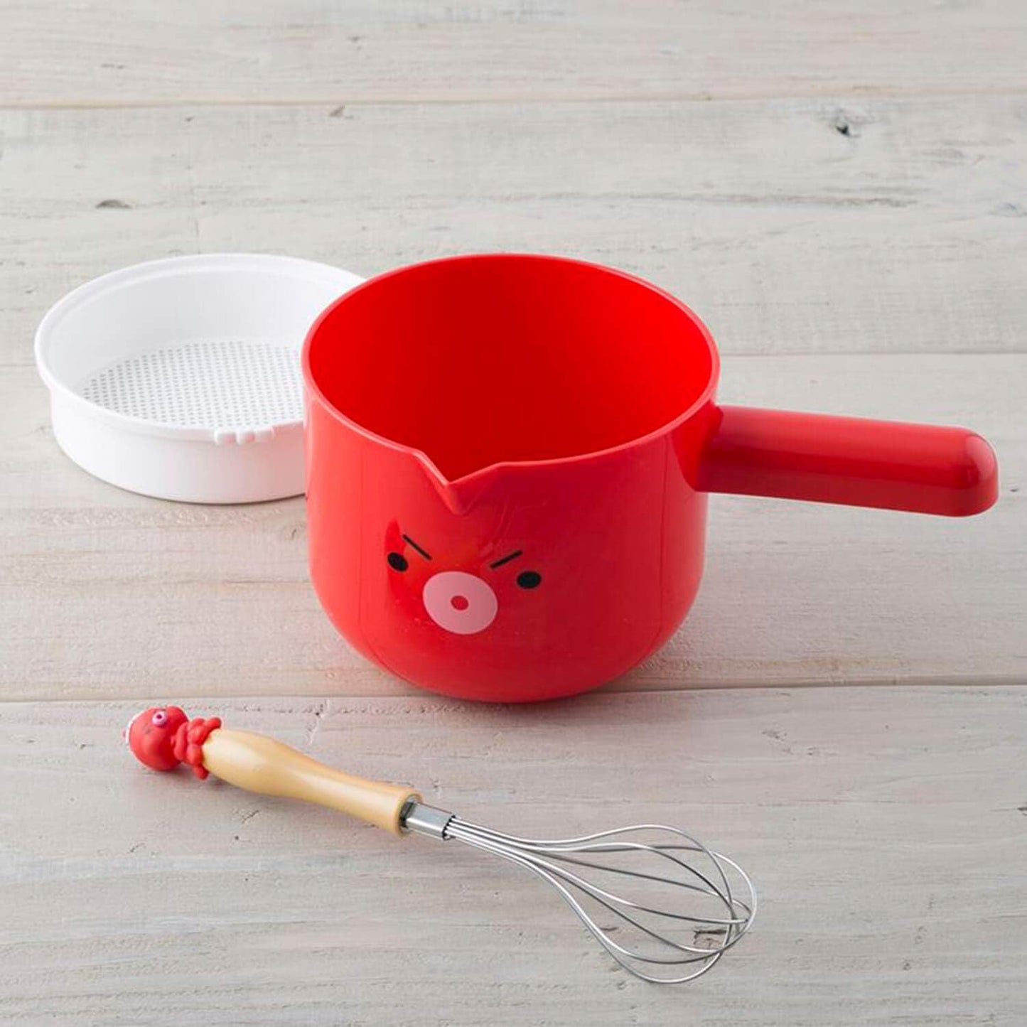 KAI Corporation Maido Hanpo Complete Kawaii Red Takoyaki Making Kit For Octopus Balls