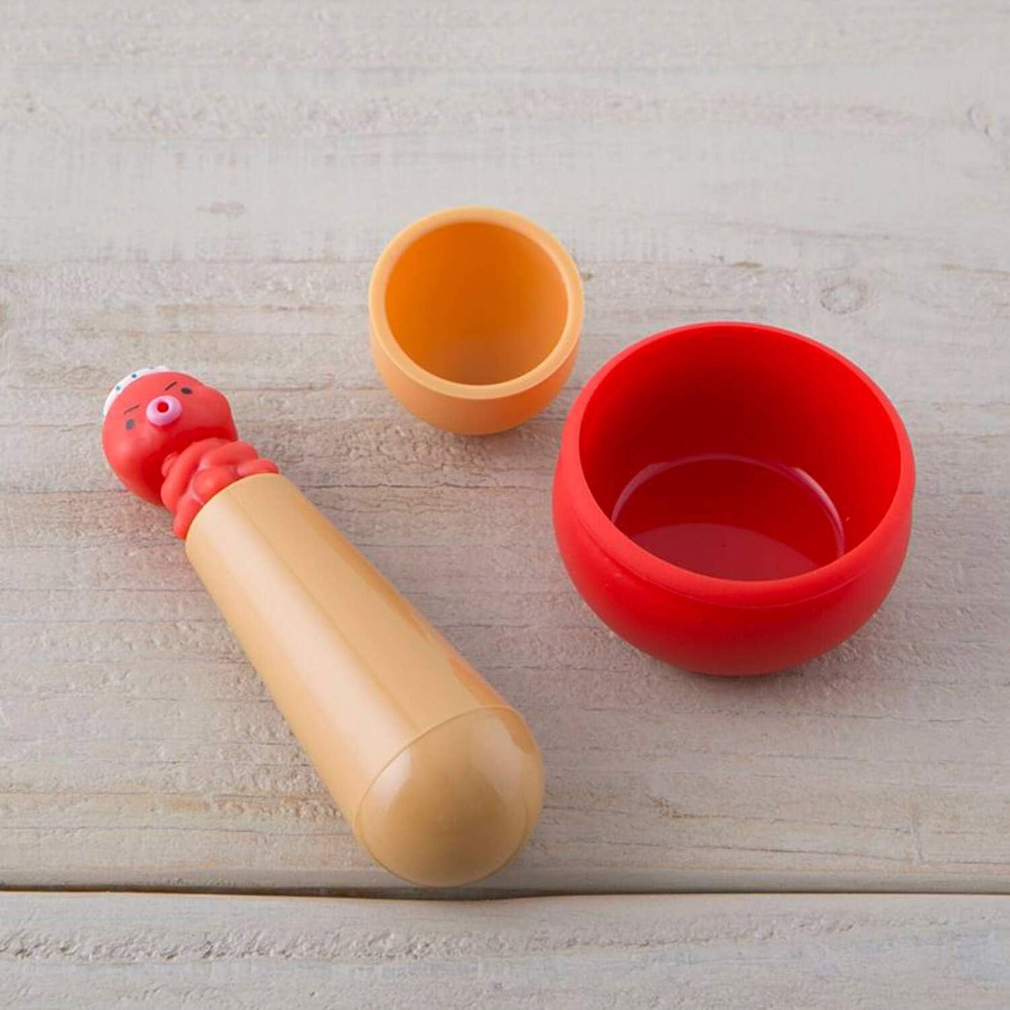 KAI Corporation Maido Hanpo Complete Kawaii Red Takoyaki Making Kit For Octopus Balls