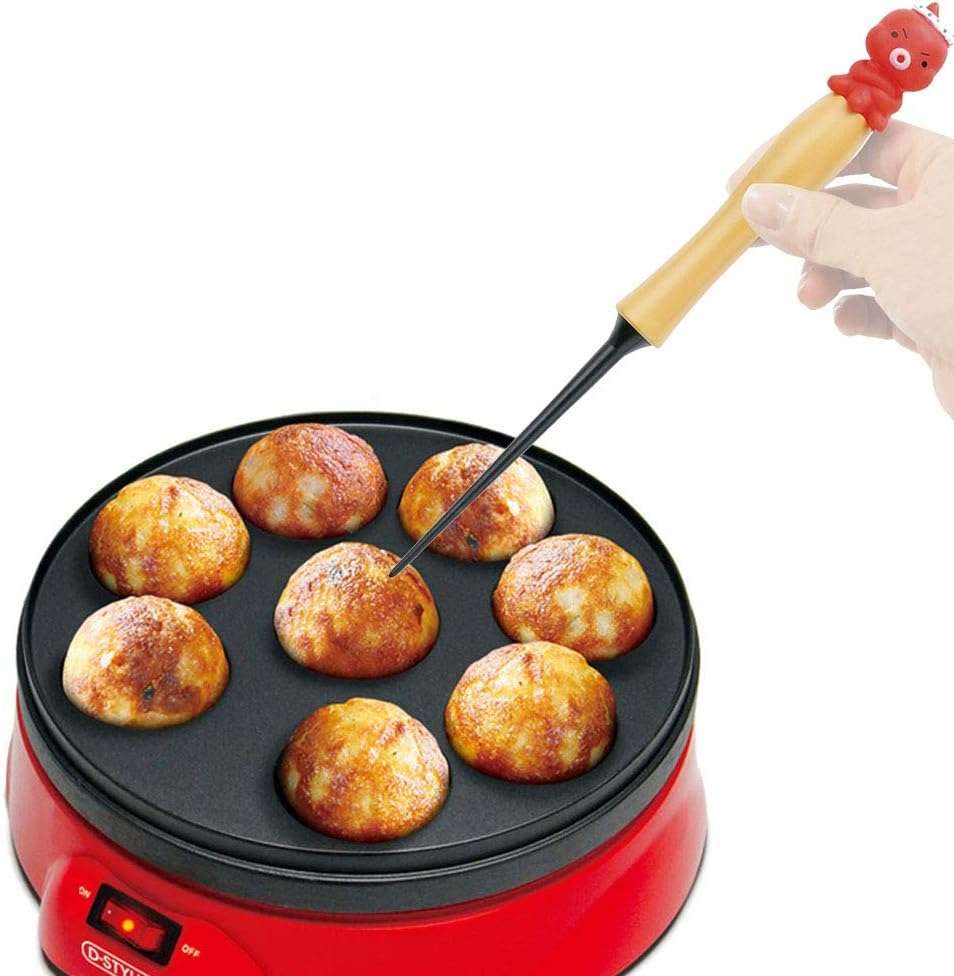 KAI Maido Honpo Kawaii Scratch-resistant Takoyan Takoyaki Pick