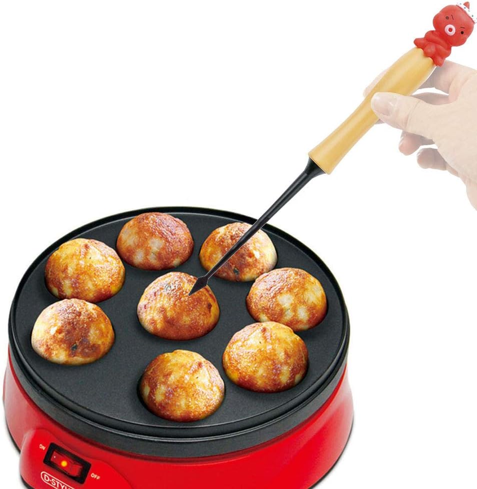 KAI Maido Honpo Kawaii Scratch-resistant Diamond Takoyaki Pick
