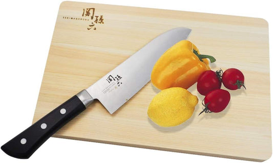 KAI Seki Magoroku Hinoki Wood Chopping Board Thick 30 x 20 cm