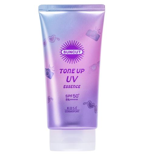 KOSE SUNCUT Toneup UV essence lavender 80g sunscreen SPF 50+ Waterproof