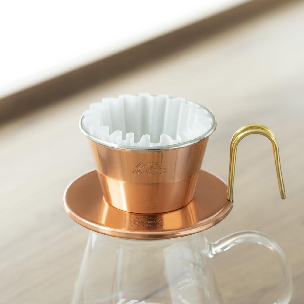 Kalita Wave Series Artisan Copper Coffee Dripper WDC-155 1-2 people Tsubame-Sanjo Japan