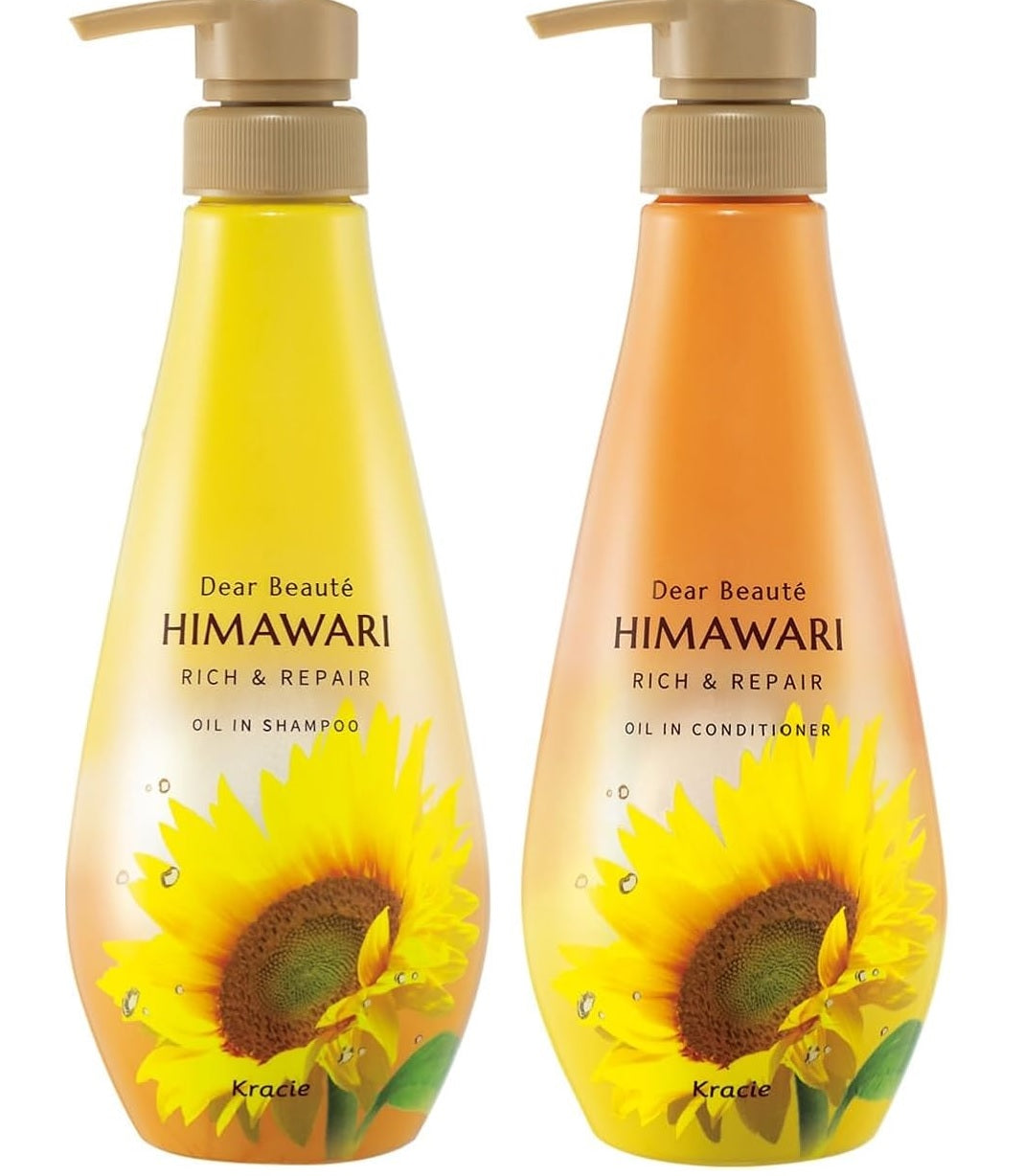 Himawari Rich & Repair Set Oil in Shampoo & Conditioner 500g each