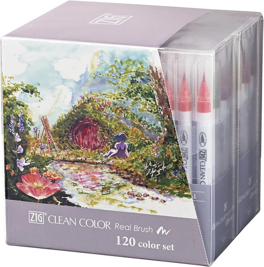 Kuretake Brush Pen Aqueous ZIG Clean Colour Real Brush Set of 120