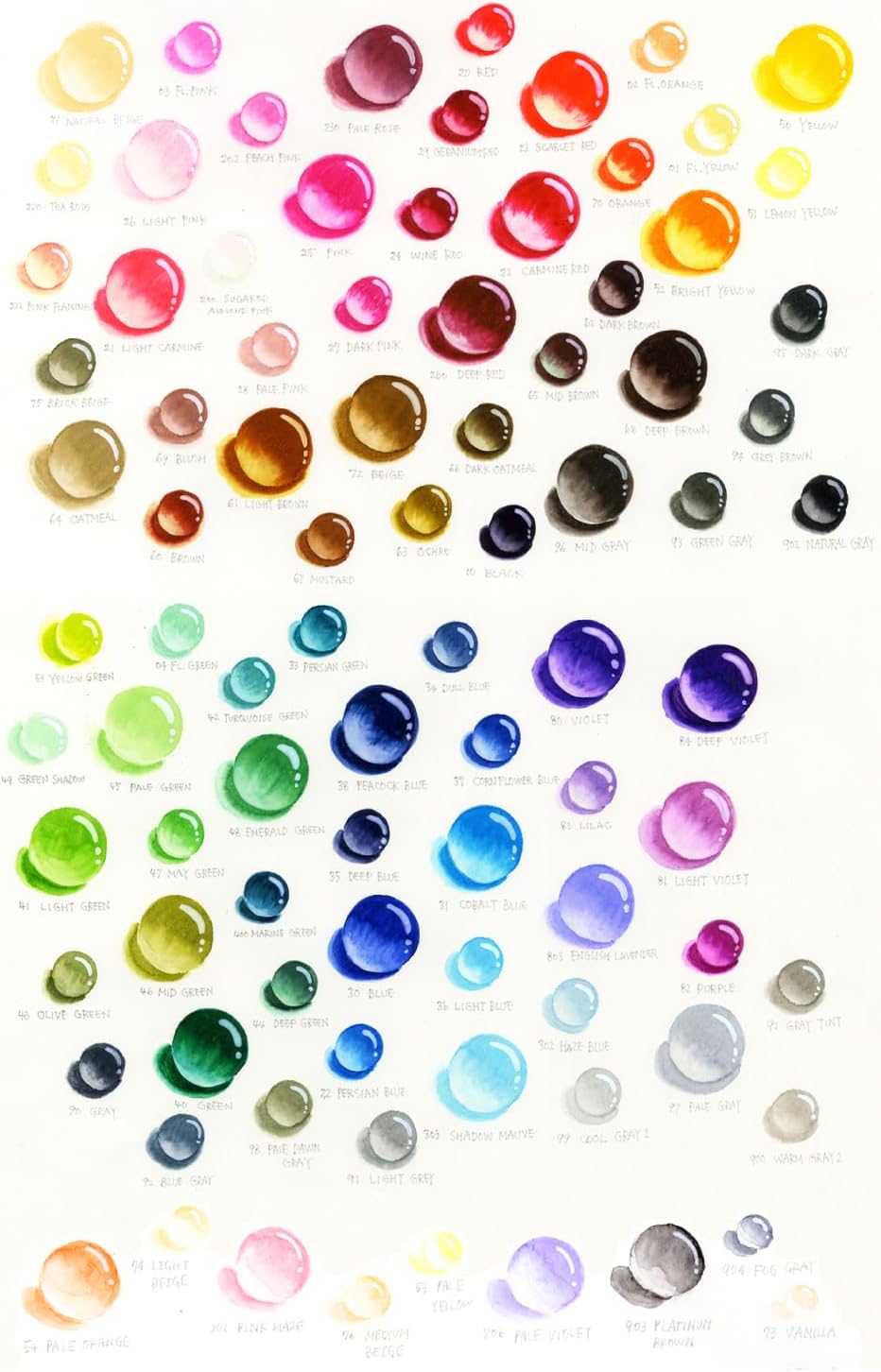 Kuretake Brush Pen Aqueous ZIG Clean Colour Real Brush Set of 90