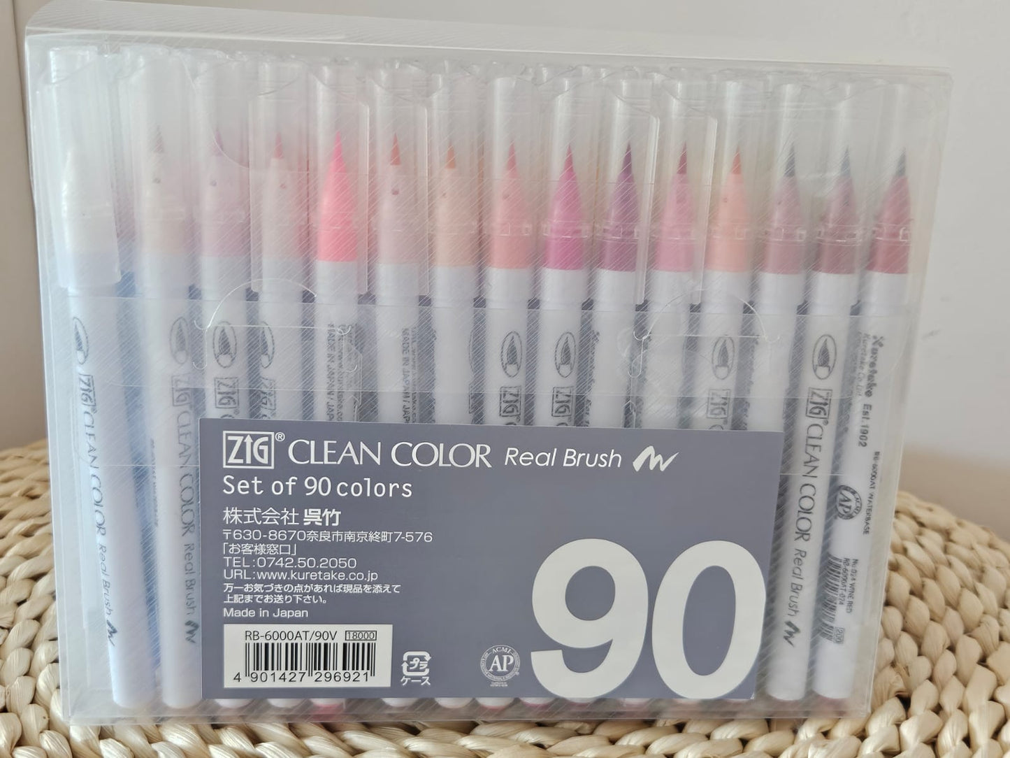 Kuretake Brush Pen Aqueous ZIG Clean Colour Real Brush Set of 90