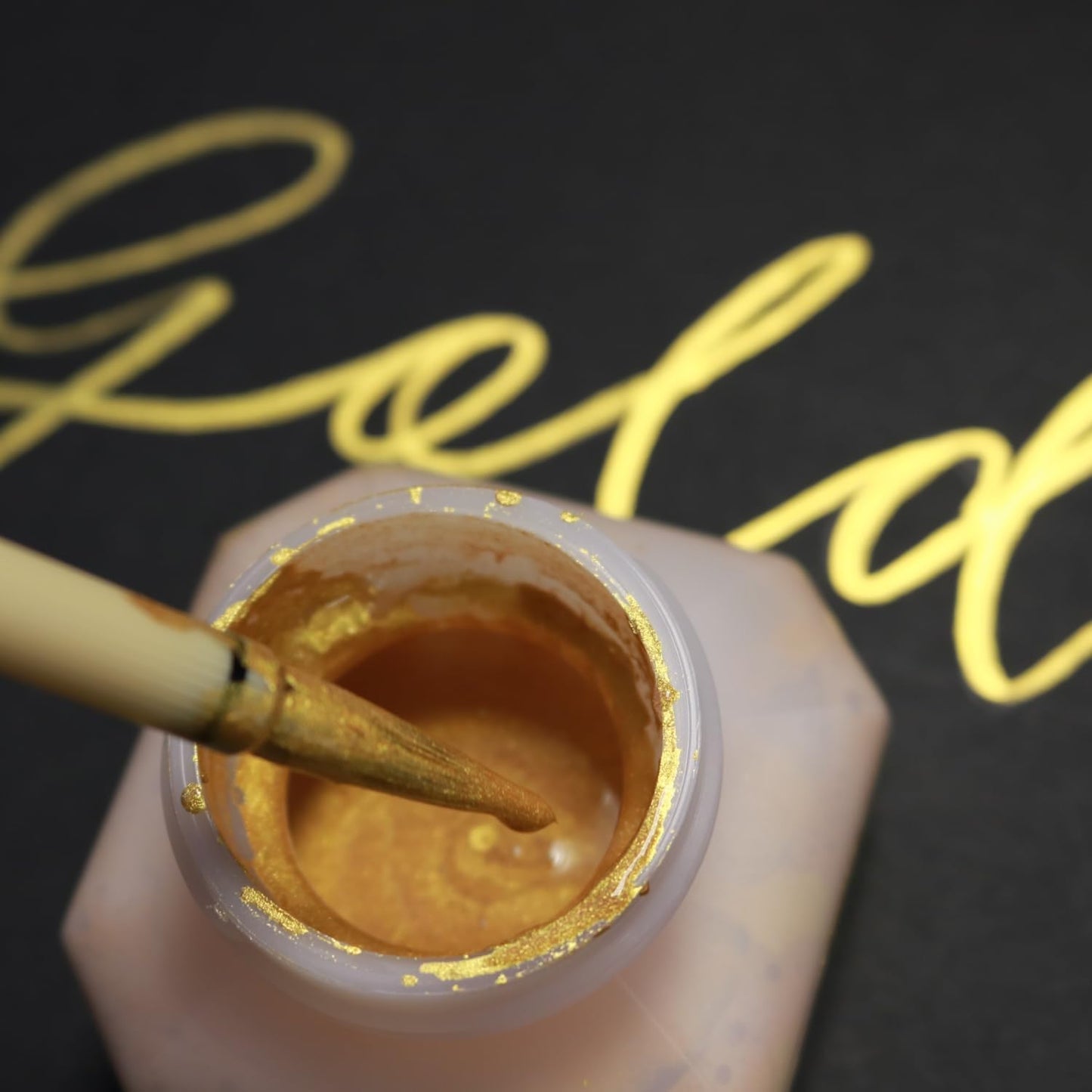 Japanese Calligraphy Gold Color Sumi Drawing Ink Shodo 60ml