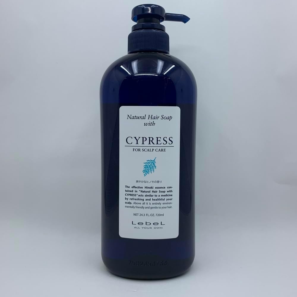 LebeL Natural Hair Soap Shampoo with Cypress Hinoki Oil 720 ml Itchy Scalp SPF15