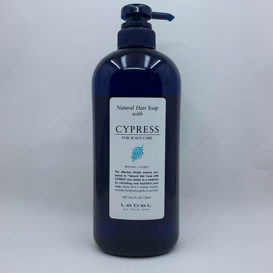LebeL Natural Hair Soap Shampoo with Cypress Hinoki Oil 720 ml Itchy Scalp SPF15