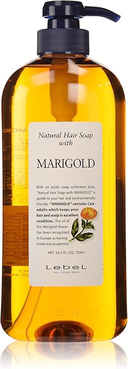 LebeL Natural Hair Soap Shampoo with Marigold 720 ml Scalp Care SPF15