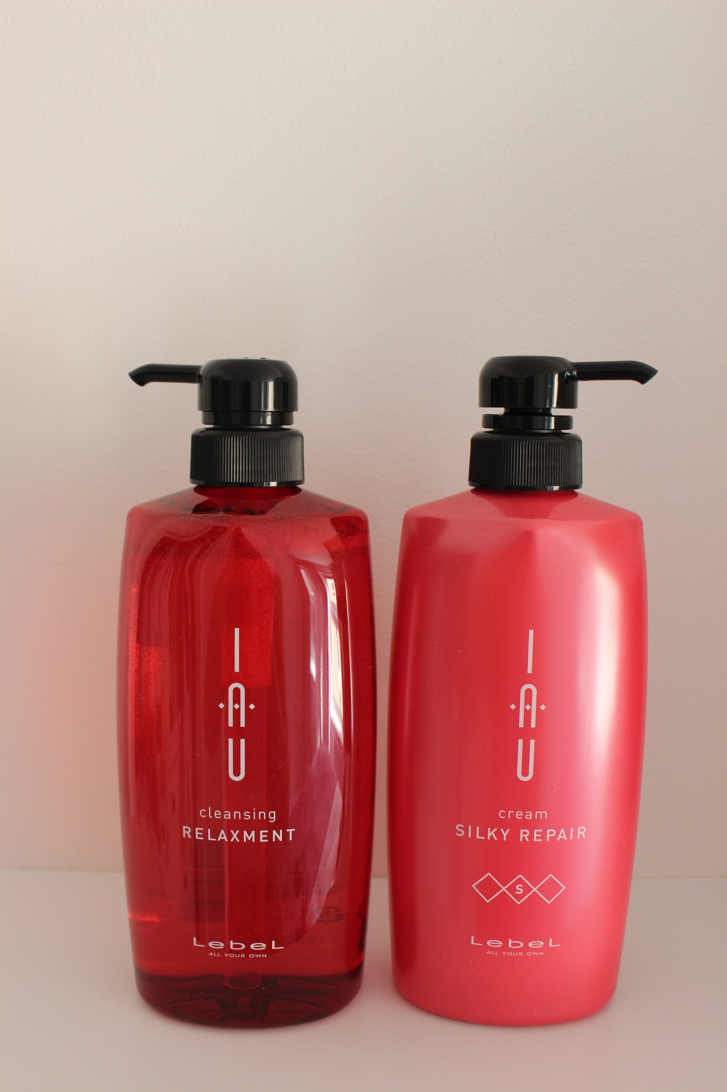 Lebel All Your Own IAU Hair Shampoo and Treatment Silky 600ml x 2