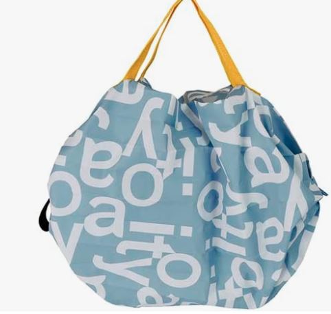 MARNA Shupatto Compact Bag Eco Bag Folding S size Itoya Studio Blue