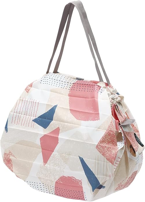 MARNA Shupatto Compact Bag Eco Bag Folding  L size Pink Triangles 40L