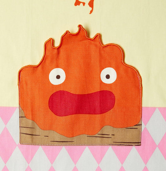 Marushin Studio Ghibli Howl's Moving Castle Calcifer Pink Apron One Size