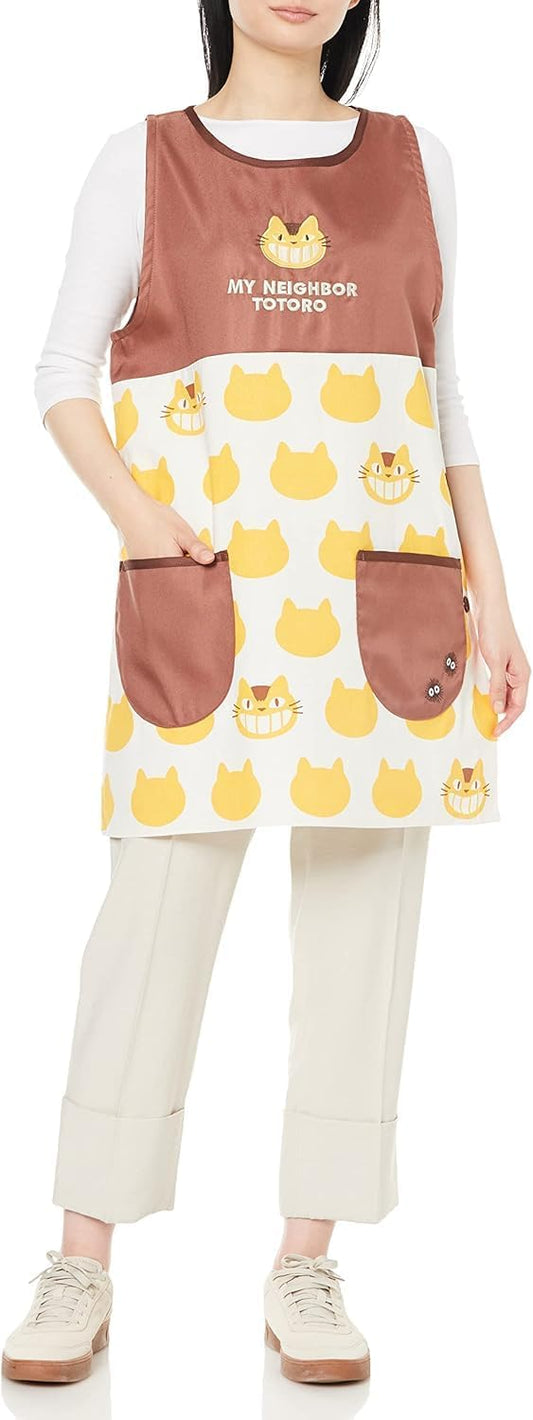 Marushin Studio Ghibli My Neighbour Totoro Catbus Brown Apron One Size