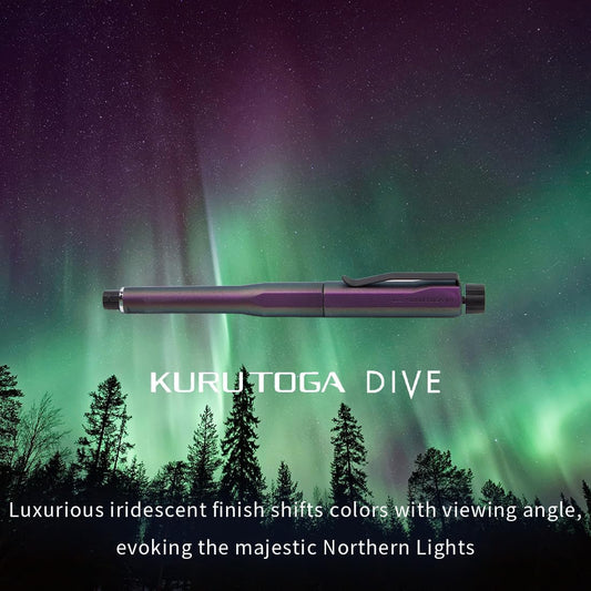Mitsubishi Kuru Toga Uni Dive 0.5mm Mechanical Pencil M5-5000 Aurora Purple