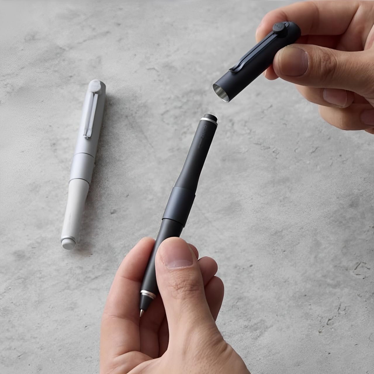 Mitsubishi Pen Uniball ZENTO Signature Model Silver 0.38mm Extra Fine Black Ink