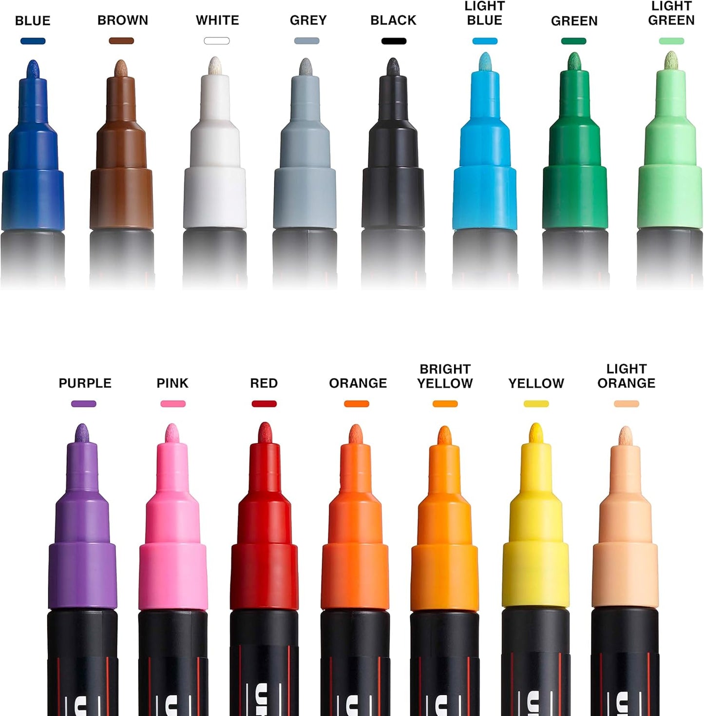 Mitsubishi Uni-Ball Uni POSCA Fine-Tip PC-3M Art 15 Paint Markers