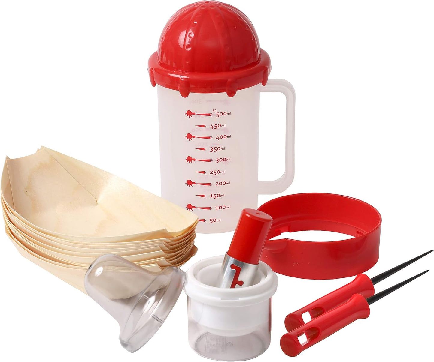 Pearl Metal Complete Takoyaki Accessories Set For Octopus Balls Japanese Street Food