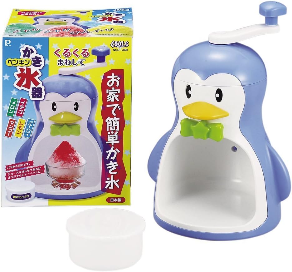 Pearl Metal Manual Shaved Ice Maker Blue Penguin Mr Cools Kakigori D-1368