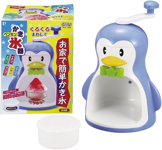 Pearl Metal Manual Shaved Ice Maker Blue Penguin Mr Cools Kakigori D-1368