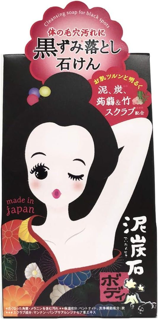 Japan Pelican Body Soap DEITANSEKI Bamboo, Konjaku Scrub 100g