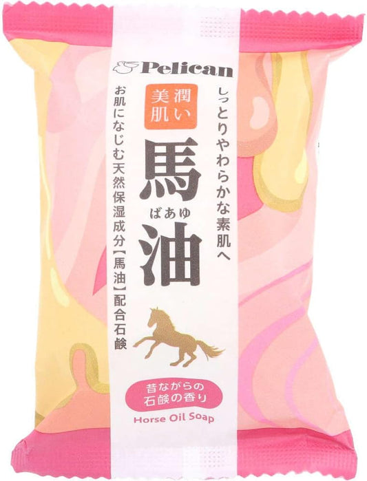 Pelican Family Soap Horse Oil Soap Natural Moisturizing Soap 80g