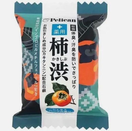 Pelican Family Soap Range -  Medicated Persimmon Shibu - 80g