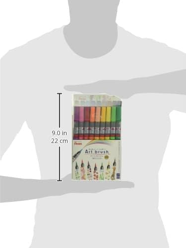 Pentel Colour Brush Pen Art brush 18 colour Set XGFL-18ST
