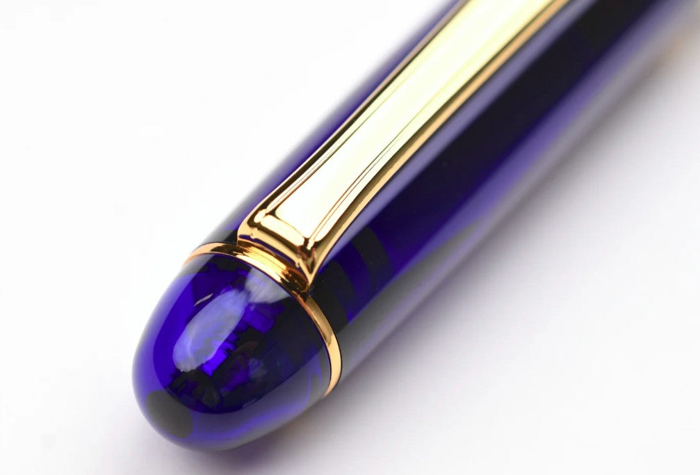 Platinum #3776 Century Fountain Pen Chartres Blue SF Fine Nib 14K PNB-15000#51-0