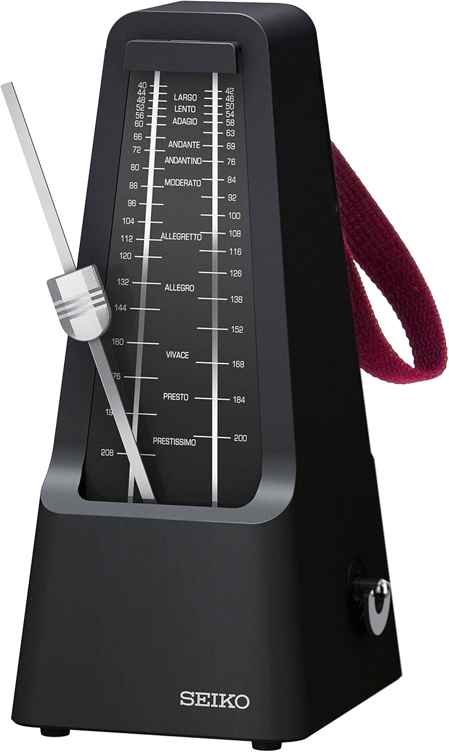 SEIKO Metronome Brass Pendulum SPM400B 900 Black for Instruments