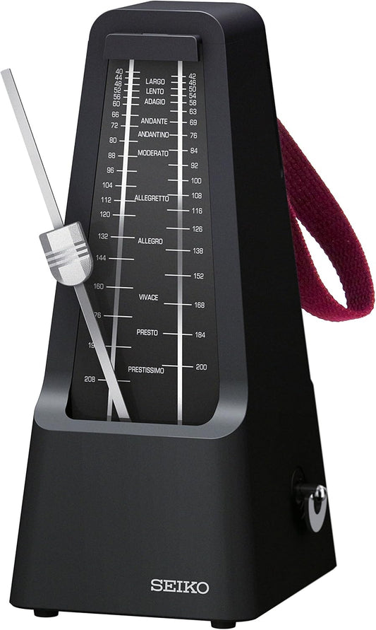 SEIKO Metronome Brass Pendulum SPM400B 900 Black for Instruments