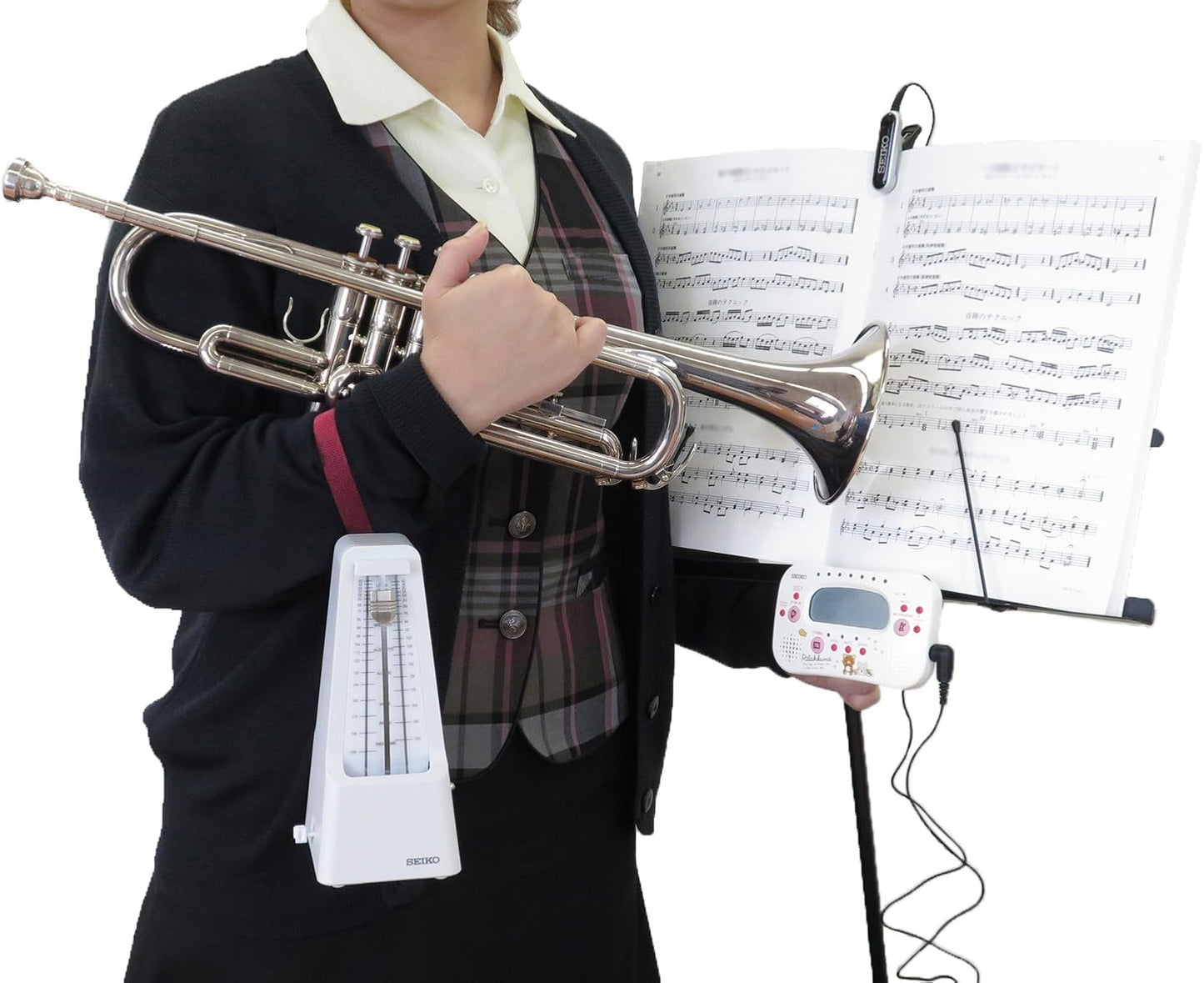 SEIKO Metronome Brass Pendulum SPM400B 900 Black for Instruments