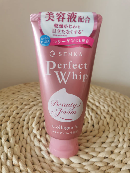 SENKA Collagen Perfect Whip Facial Cleansing Foam Wash 120g
