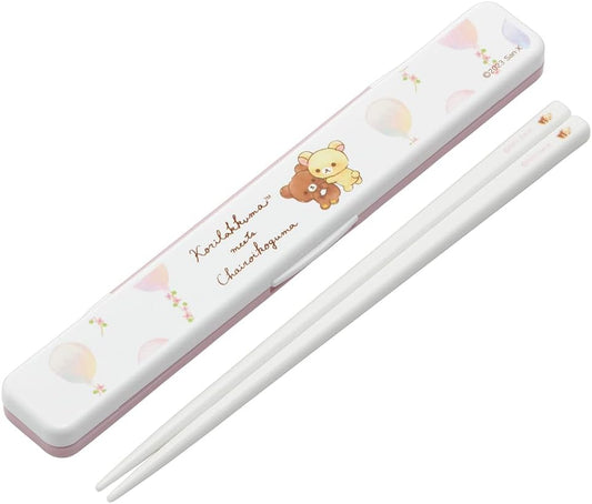 SKATER Kawaii Korilakkuma Chopsticks  and Case Lunch Set 6.5 inch