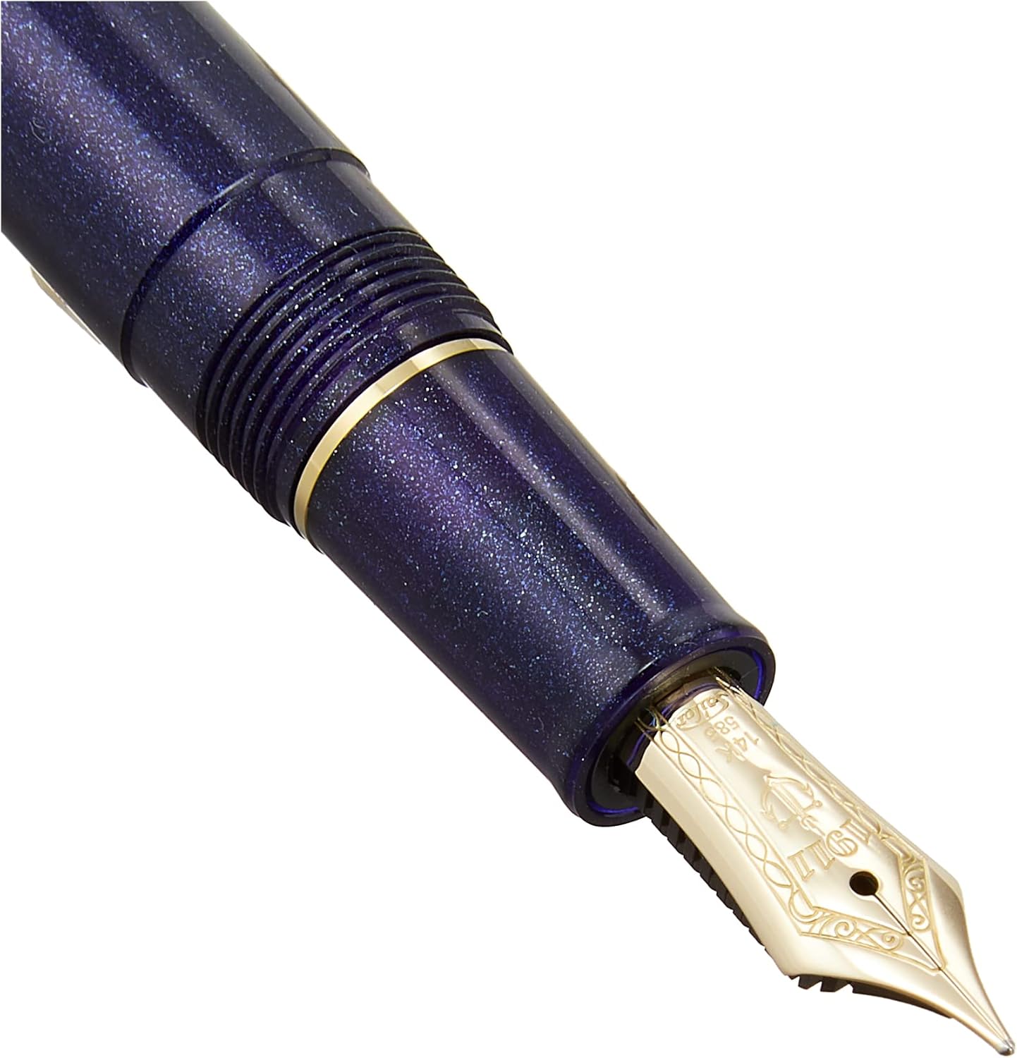 Sailor 1911 Light Shining Blue 14K Gold Medium Nib Ion Plated 11-1038-440