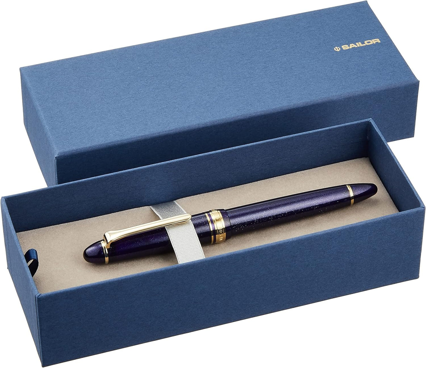 Sailor 1911 Light Shining Blue 14K Gold Medium Nib Ion Plated 11-1038-440