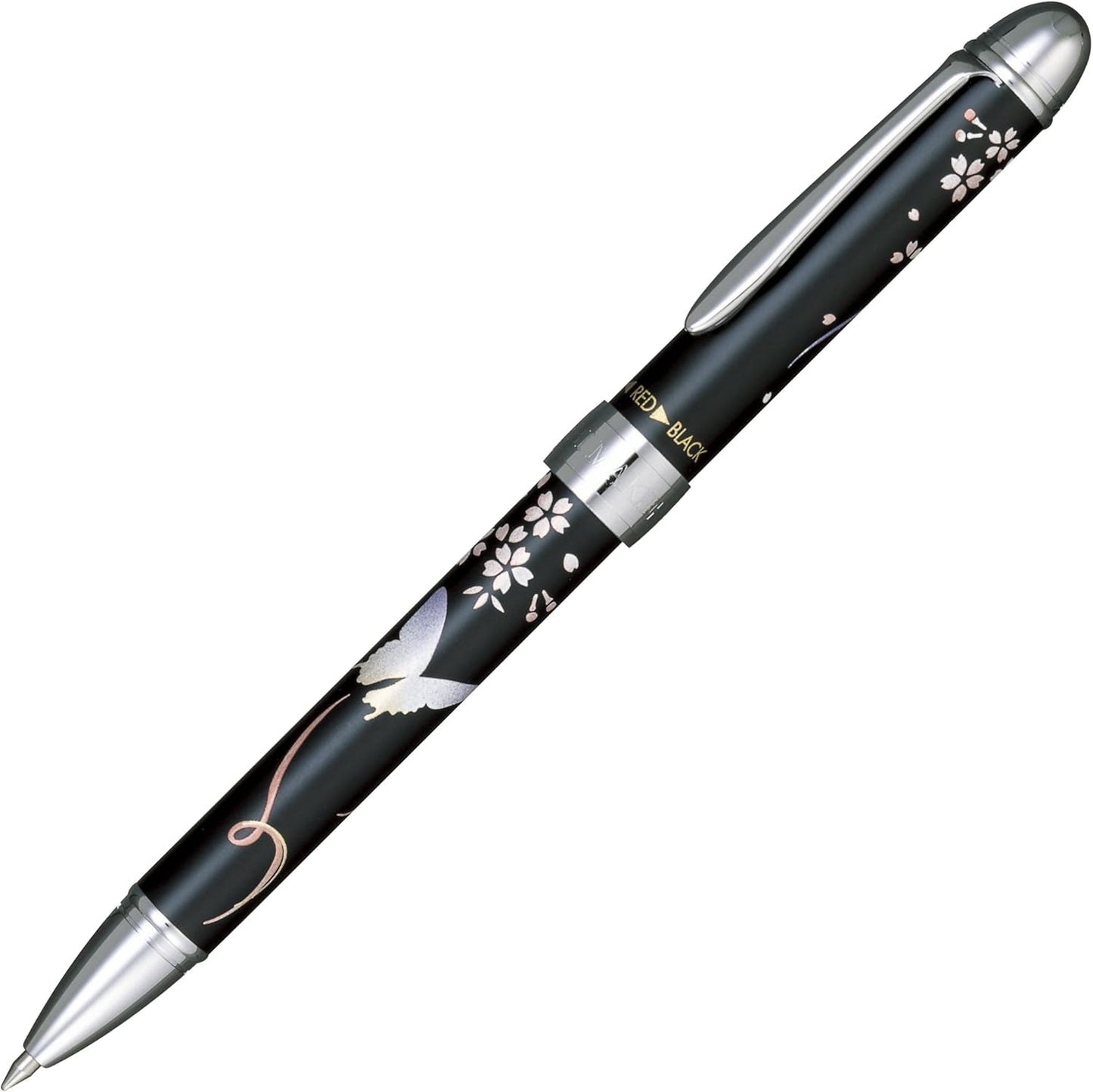 Sailor Multi-function 2-Colour Pen & Mechnical Pencil Cho Butterfly Black 16-0333-220