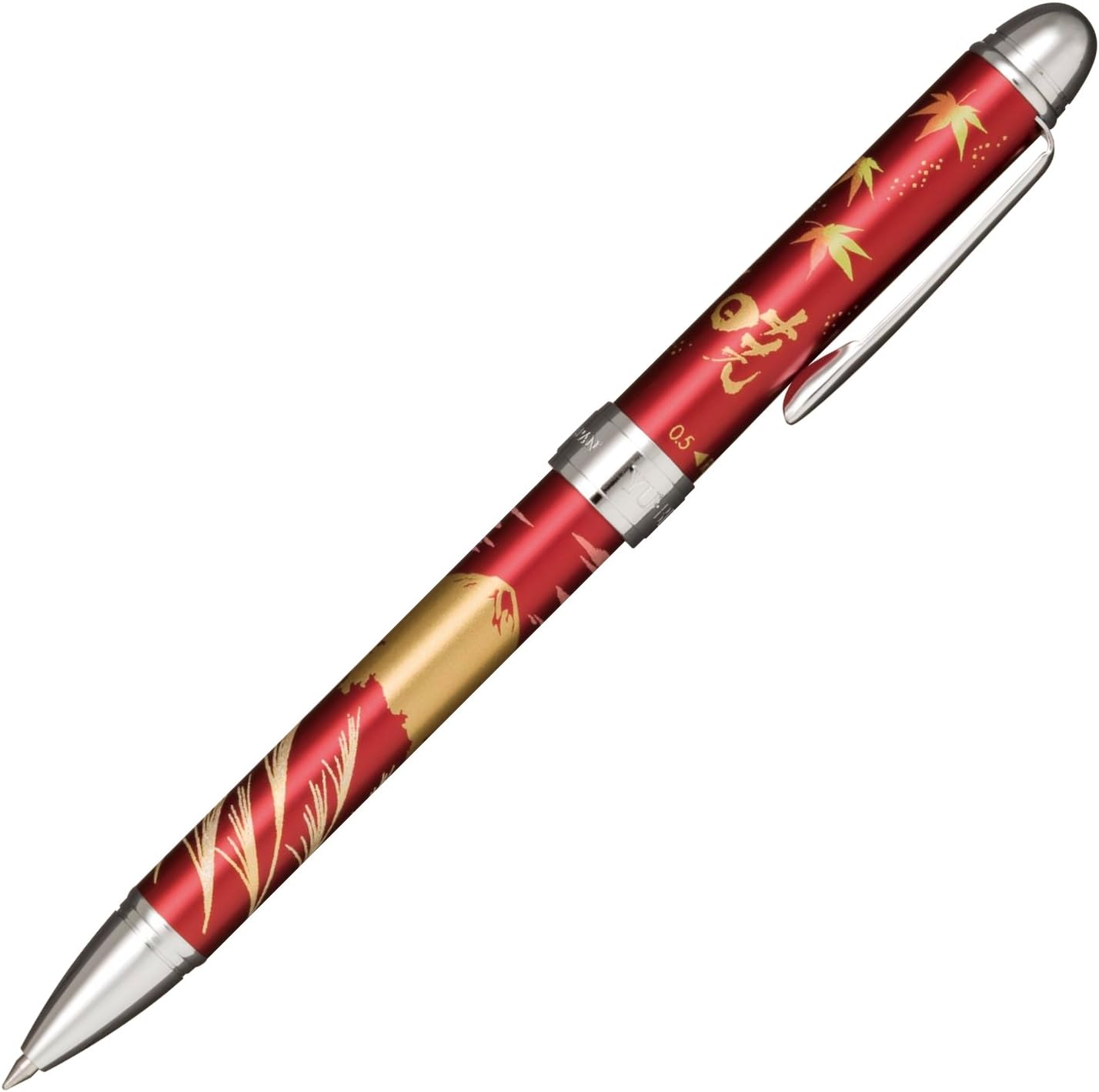 Sailor Multi-function Pen Mechanical Pencil Yumi Makie Mt. Fuji Autumn Momiji Red 16-0348-230