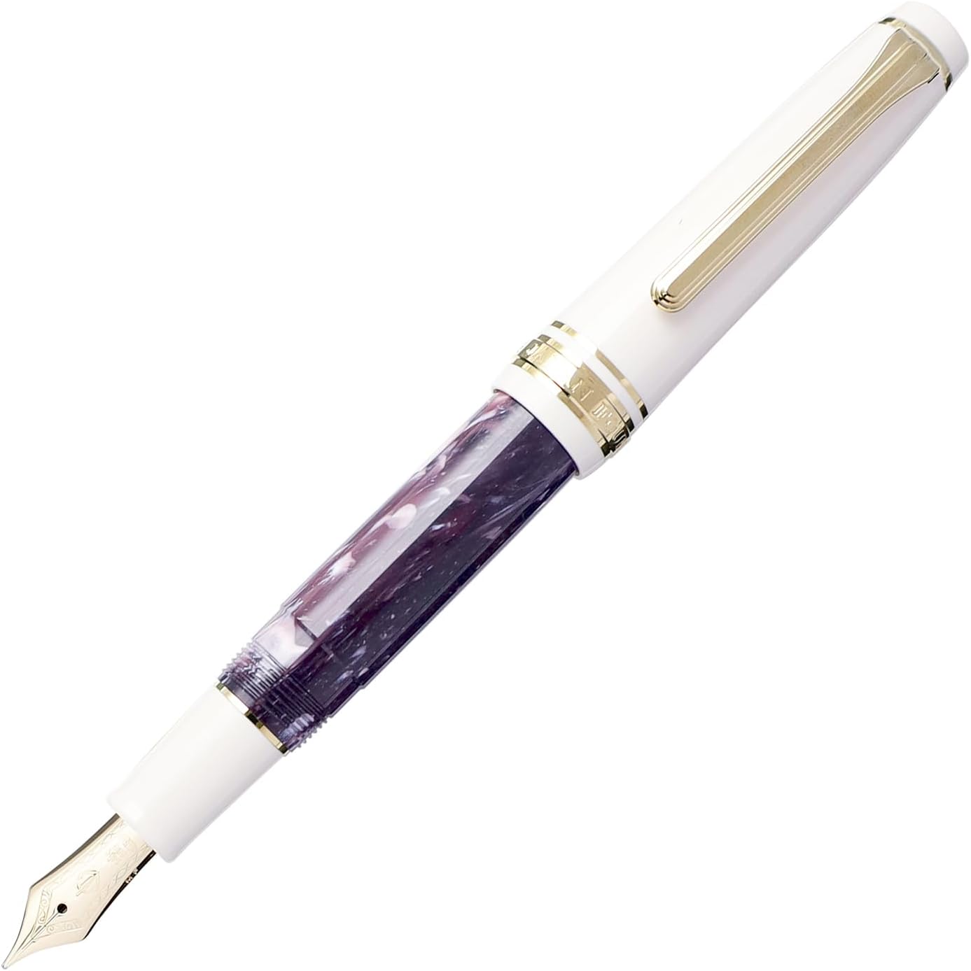 Sailor Professional Gear Slim Mini Rencontre Fountain Pen Medium Fine 14K Nib Raisin Grape 11-2231-332