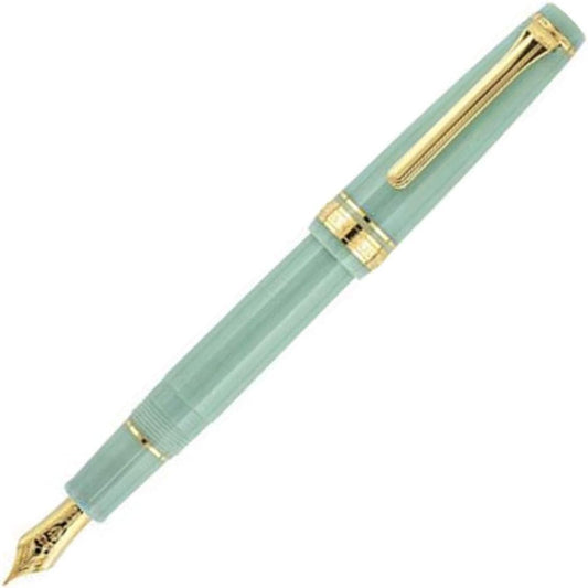 Sailor Professional Shiriori Fairy Tale Dragon Palace Mint Green Fountain Pen Medium Fine Nib 11-1227-301 Made in Japan