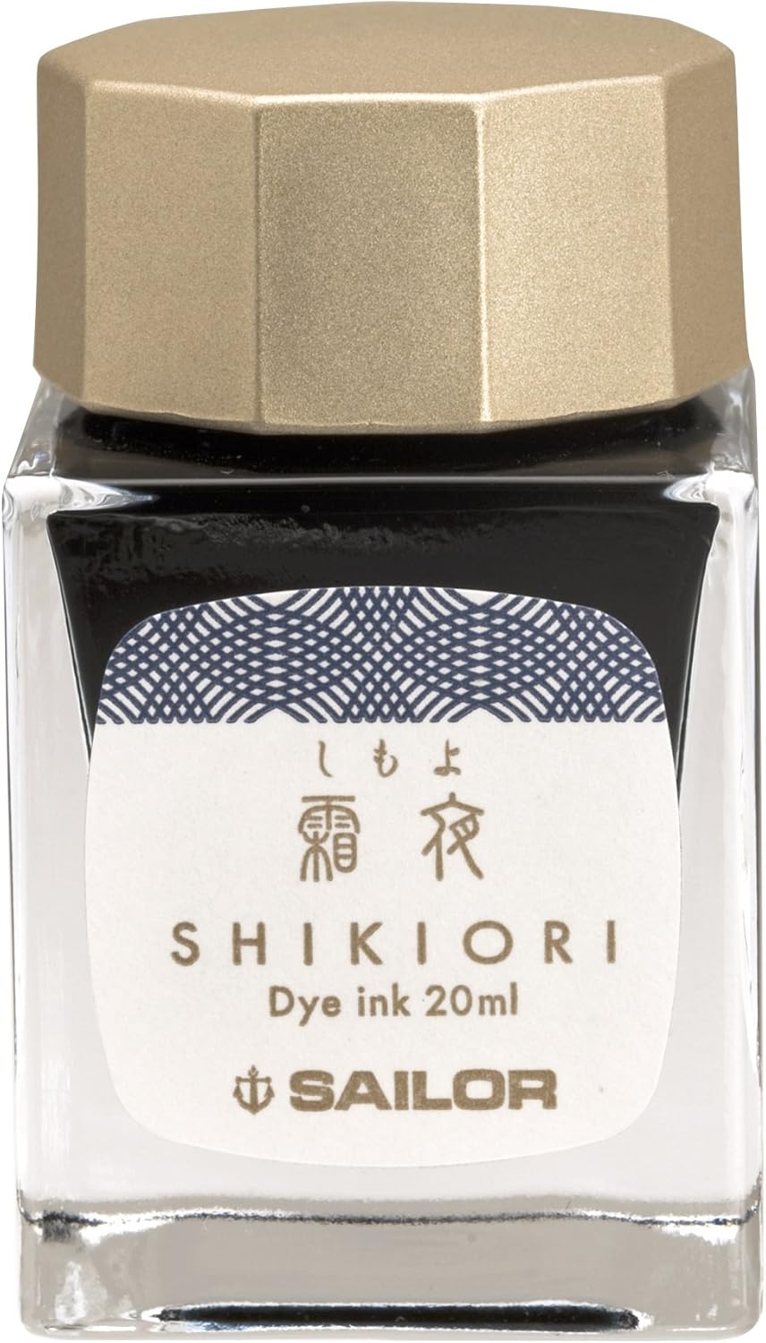 Sailor Shikiori Fountain Dye Ink Shimoyo Blue-Black 20 ml 13-1008-220