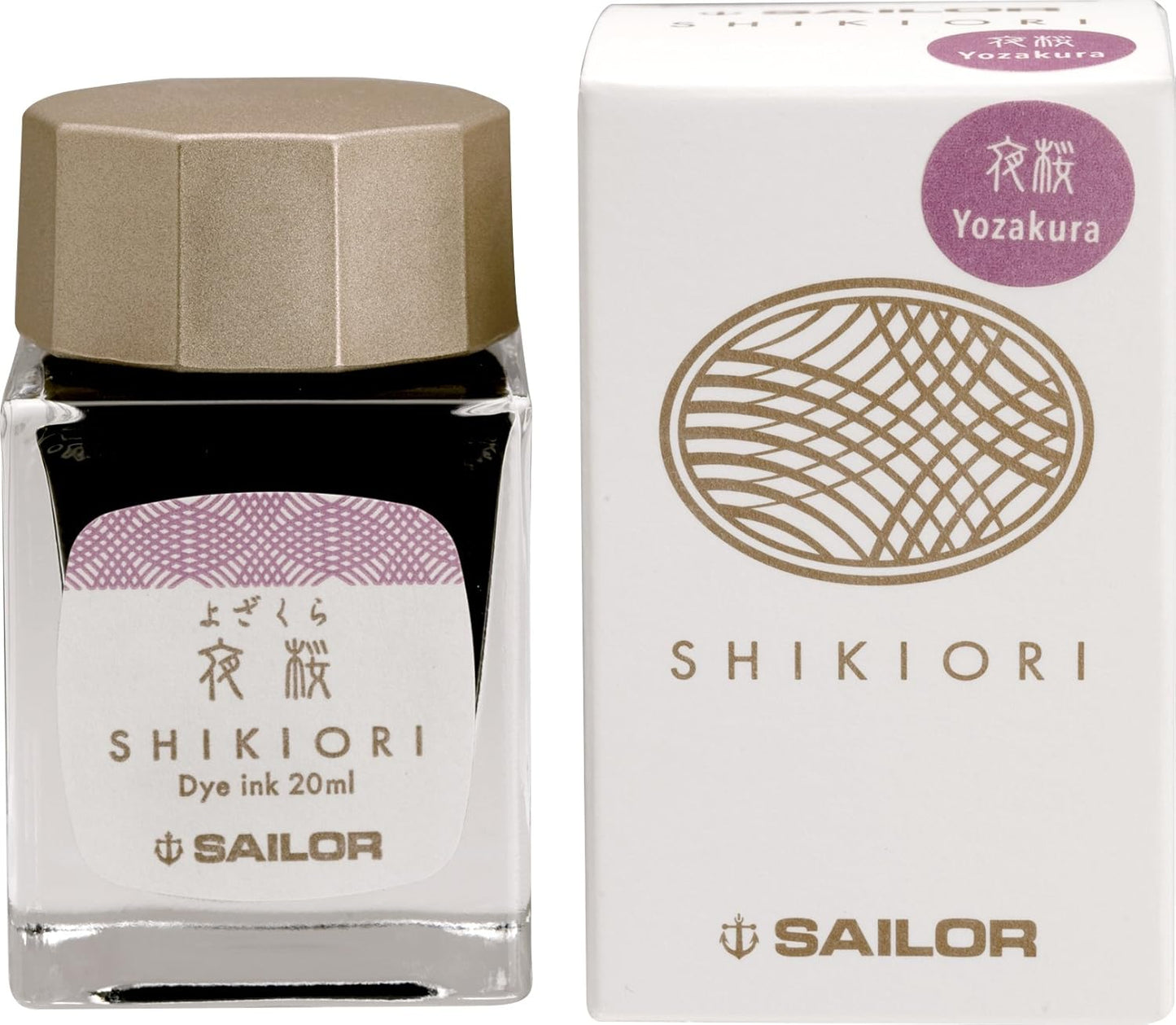 Sailor Shikiori Fountain Dye Ink Yozakura Pastel Mauve 20 ml 13-1008-217