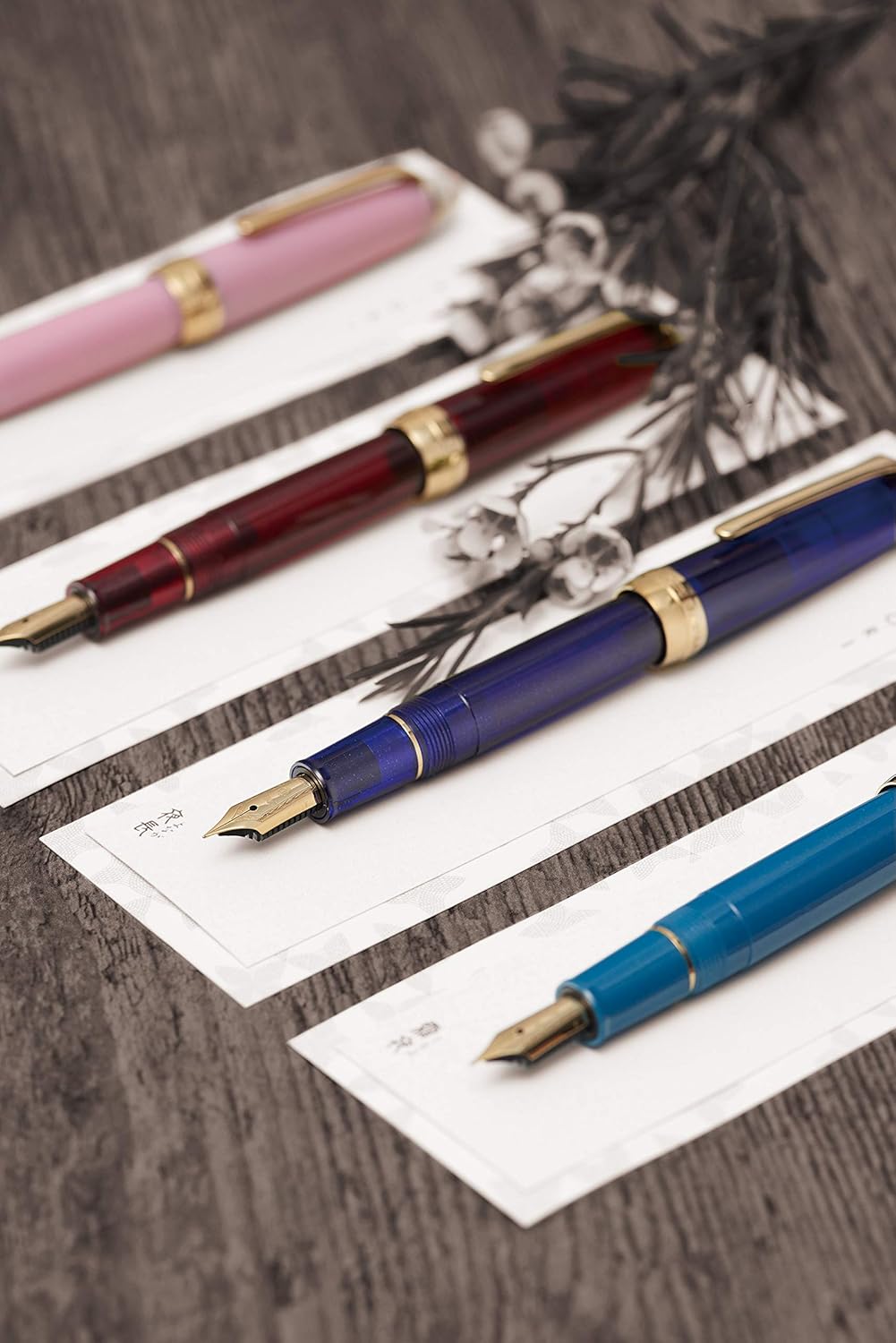 Sailor Shikiori Shimoyo Frosty Winter Teal Blue Fountain Pen Fine Nib 11-0558-204