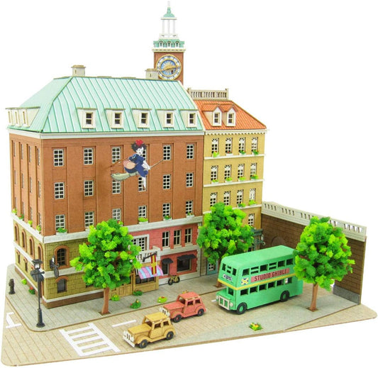 Sankei Paper Craft Diorama Kiki's Delivery Service Ghibli Town Of Koriko 1/220