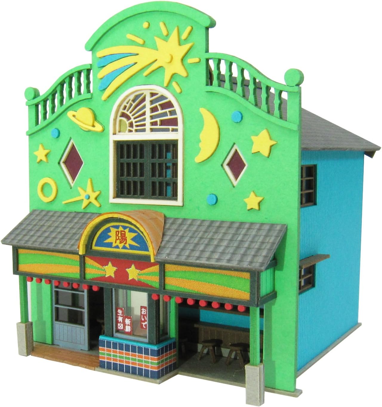 Sankei Paper Craft Diorama Studio Ghibli Spirited Away Mysterious Town P1 1/150