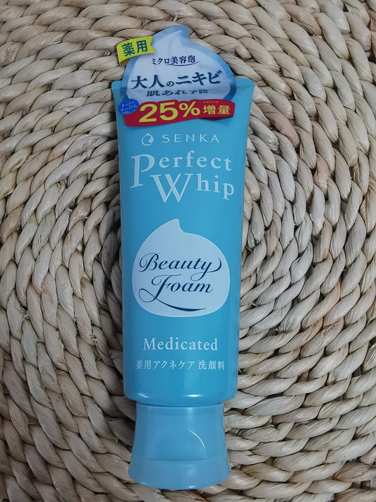 SENKA Perfect Whip Cleansing Beauty Foam Medicated Acne Care 120g