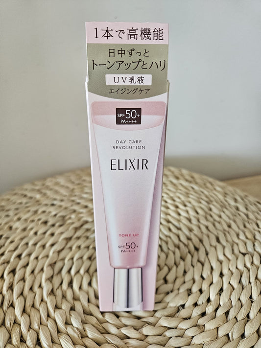 Shiseido Elixir Day Care Revolution Anti-Aging Tone Up SP+ aa 35g SPF50+